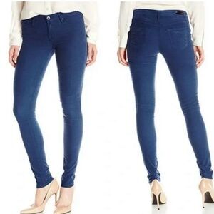 AG Adriano Goldschmied ‘The Legging’ Super Skinny Corduroy Pants Blue Size 26R